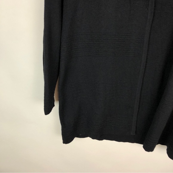 Charter Club Long Classic Black Open Cardigan - Picture 5 of 11